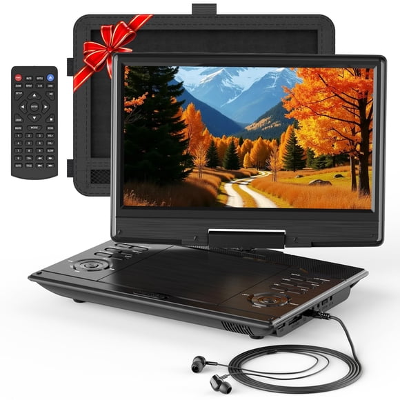 Reproductor de DVD portátil SQQBZZ con pantalla de 11.6", control remoto y audífonos