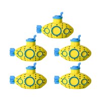 Magideal - 5 Piezas De 5 X 3,3 Cm, Minifiguras Subacuáticas Para Decoración De Acuarios, Multiusos, Accesorios Para Acuarios, Material De Pvc, Juguete Para Niños Amarillo