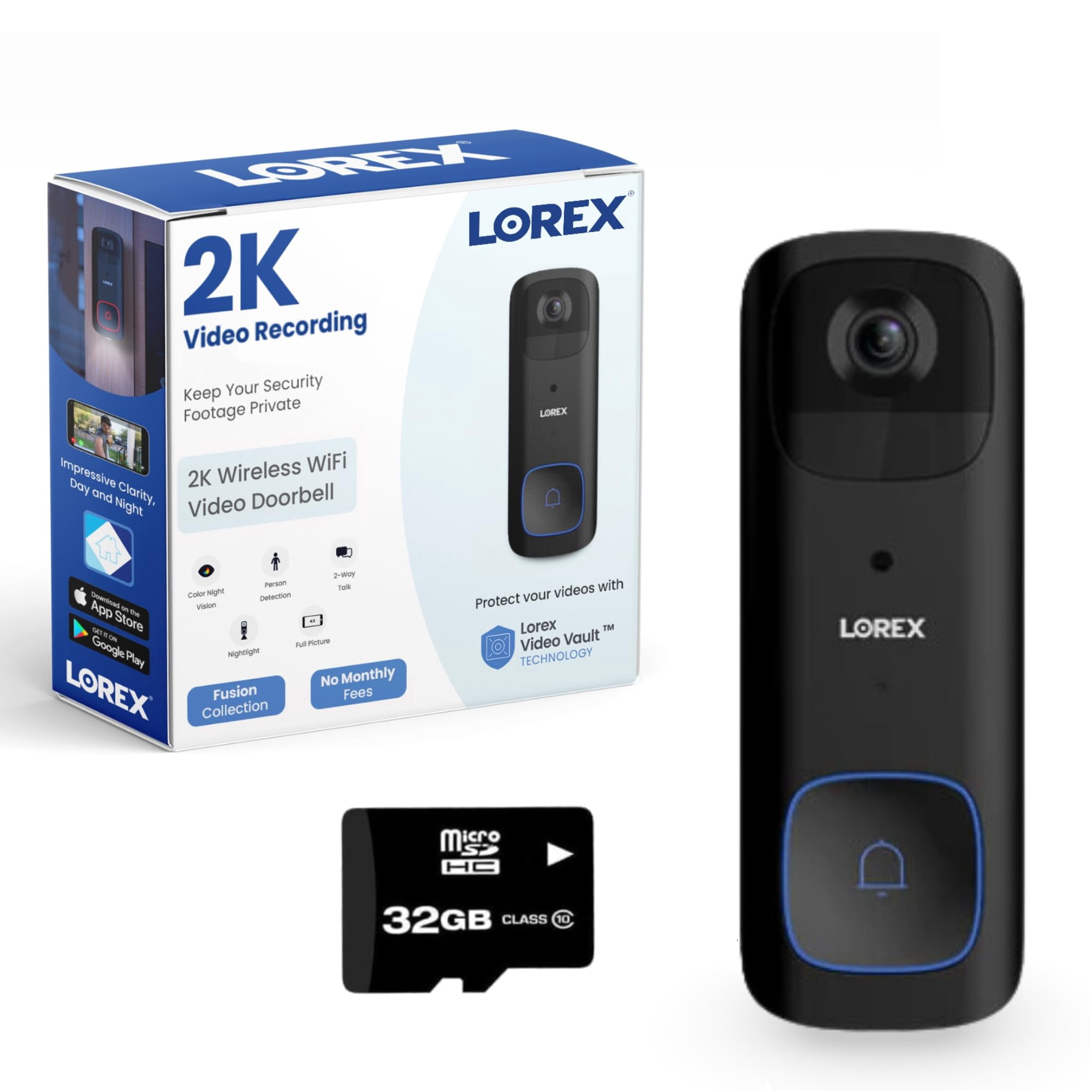Cámara De Vídeo Lorex 2k Inalámbrica Wifi Con Visión Nocturna