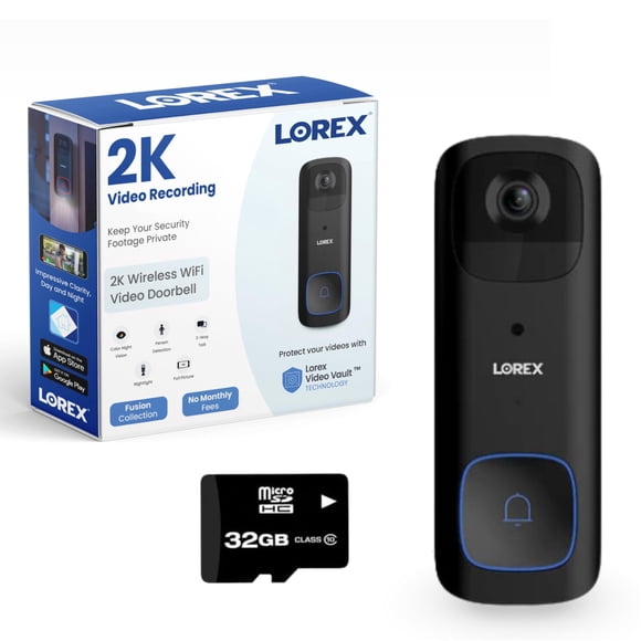 Cámara de vídeo Lorex 2K inalámbrica WiFi con visión nocturna
