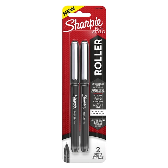 Bolígrafo Retráctil SHARPIE Rollerball 2 unidades Negro
