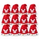 thumbnail image 1 of Pack 12 Gorros Navidad Reno 54cm Rojo, 1 of 8