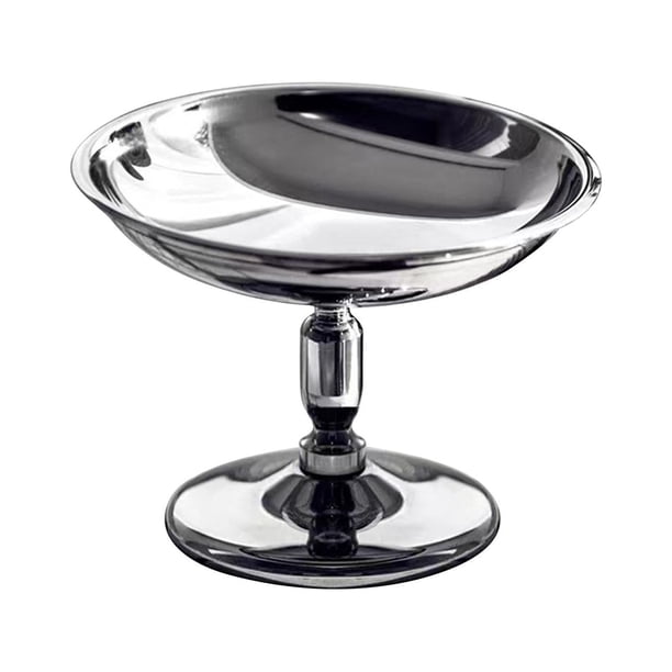 Copas de Platos de aperitivos Multipropósito Dia 4in Acero inoxidable Estilo vintage Postre Fruta Bandeja Yogurt Cup para uso diario Snacks
