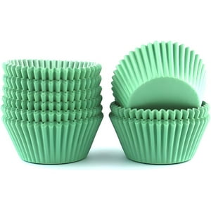 Genérico - 100 Capsula Para Hornear Capsulas Capacillo Cupcakes Verde