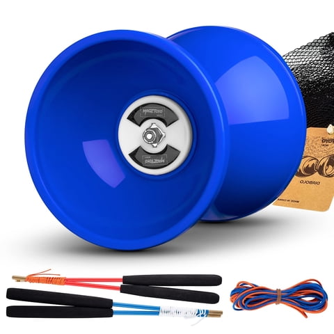Triple Rodamiento Diabolo Magicyoyo Pro, Tamaño Mediano, 13 Cm, Azul