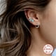thumbnail image 2 of Aretes HESHPAWS S925 Sterling Silver Cross Diamantados Plata, 2 of 3
