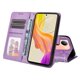 thumbnail image 2 of Funda tipo cartera FOXDOCK para Vivo Y36 4G/5G , diseño girasol en relieve, cuero PU, cierre magnético, soporte y tarjetero, 2 of 5
