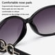thumbnail image 5 of Gafas de sol retro de gran tamaño para mujer, con protección ancha, de diseñador, ovaladas y elegantes., 5 of 8