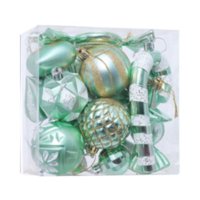 Magideal - 16 Adornos Navideños Colgantes Para Decoración Del Hogar, Accesorios Fotográficos, Adornos De Interior, Celebración Para Pared, Puerta, Hogar, Sala De Verde Claro
