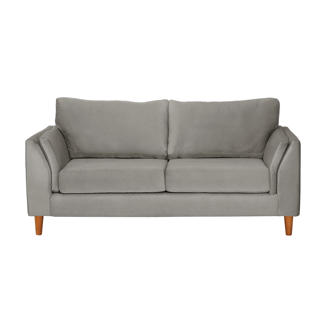 Latam Home - Sofá Milan 2c Con Resortes Pocket Tela Velvet Gris