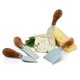 thumbnail image 4 of Juego de cuchillos para queso Twine Gourmet de acero inoxidable y madera, 4 unidades, 4 of 7