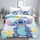 thumbnail image 1 of v2797 Bed Sheets Cartoon Bedding Sets Stitch Bed Cover Comforter Cover Duvet Cover Pillow Case - Pieces Sets Bedroom Home Decoration 3-Piece Bedding Set (1 Duvet Cover + 2 Pillow Shams) Bed Sheets ju2, 1 of 5