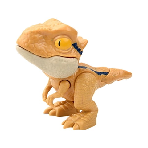 Magideal - Dinosaurio Juguete Figura De Acción Creativa Con Las Flexible Tricky Mano Animal Marioneta De Mano Para Regalos , Velociraptor Amarillo