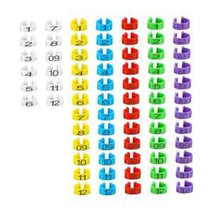 Ioensy - 100 Bandas Para Identificación De Aves, Ideal Para Codornices Y Aves De Corral Pequeñas.