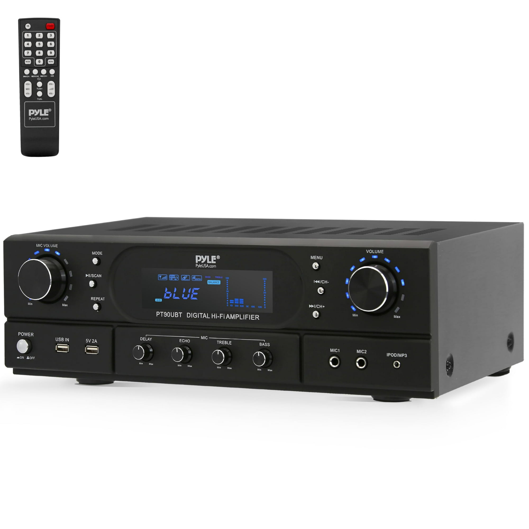 Amplificador Receptor De Teatro Bluetooth Pyle Home Pt90ubt