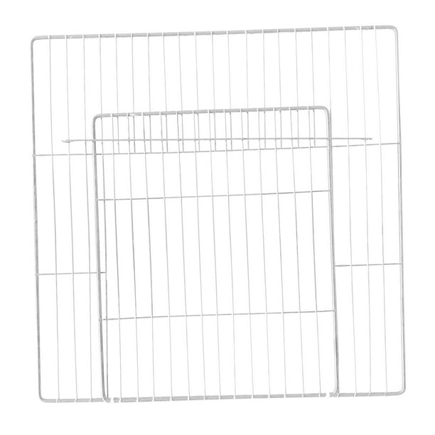 Jaula De La Puerta Del Corralito Para Mascotas Alambre De Metal Valla Interior Conejo Cachorro Panel Expandible Rejilla Densa Blanca