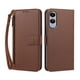thumbnail image 1 of Funda Tipo Billetera para samsung galaxy S25 Edge con Soporte y Bolsillo con Cierre Marrón, 1 of 1