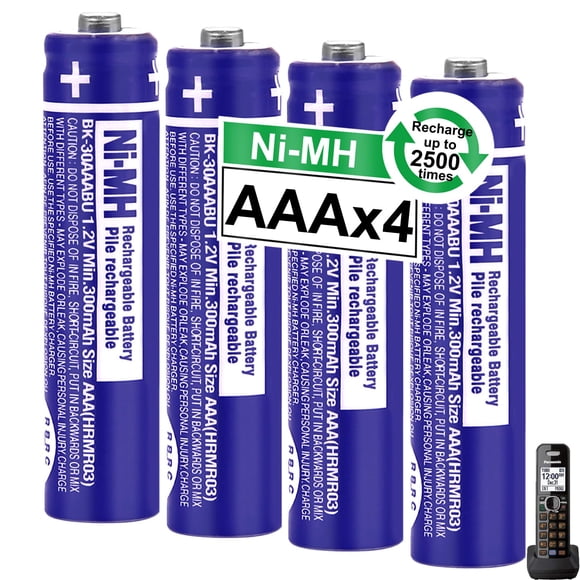 Pilas recargables OSIM BK-30AAABU Ni-MH AAA 300 mAh x4