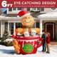 thumbnail image 2 of Inflable ZPISF Hombre de Jengibre de 1,8 m para Navidad, 2 of 8
