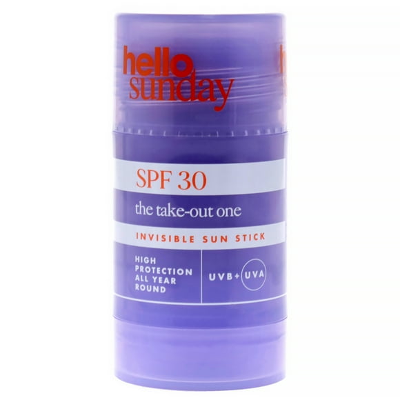 Protector Solar Barra Hello Sunday The Take-Out One Invisible Sun Stick SPF 30 PA Plus 30ml