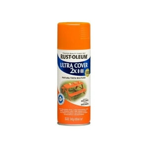 Rust Oleum - Pintura En Aerosol Ultra Cover 2X 340Grs Naranja Brillante