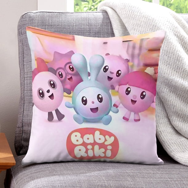Baby Riki Fundas de almohada de terciopelo con tema, regalos de funda de almohada, decoración para el hogar, cojín de lanzar, regalo de cumpleaños para fans y parejas.40*40cm.