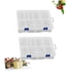 thumbnail image 2 of Organizador de rejillas de plástico portátil de 8 piezas, doble capa, transparente, para guardar joyas, 2 unidades, 2 of 7