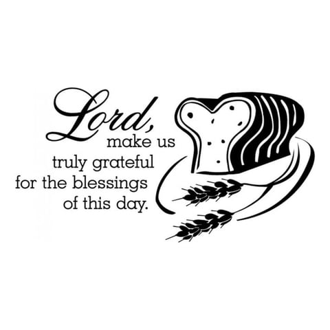 Rienda Libre Graphics - Decomural Lord Make Us Truly Grateful Christian Ws-15082