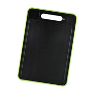 Magideal - Tabla De Cortar, Tabla De Cortar, Utensilios De Cocina, Tabla Rectangular Multiusos, Tabla De Doble Uso Para Tienda En Casa, Comida De Mar, Carne Negro