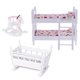 thumbnail image 1 of 1/12 Casa De Mu?ecas Muebles En Miniatura Litera Cuna Caballo Mecedora Conjunto Dormitorio, 1 of 5