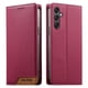 thumbnail image 1 of Funda Tipo Cartera de Cuero Sintético para Samsung Galaxy A24 4G Bloqueo RFID, con Ranuras para Tarjetas y Bolsillo para Efectivo, Cierre Magnético Fuerte Rojo, 1 of 6