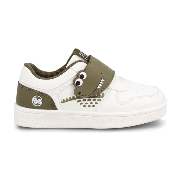Zapatilla Niño Bubblegummers Clavel Blanco/Verde