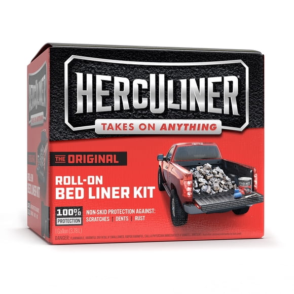 Kit de forro de cama enrollable J-B Weld Herculiner de 3,78 L, color negro