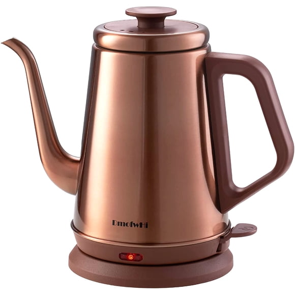 Hervidor eléctrico Dmofwhi Gooseneck 1.0L 1000W 304 de acero inoxidable