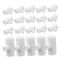 Ioensy - 20X Accesorios En T De Pvc Para Bebederos De Pollos, Resistentes Para Bebederos De Aves De Corral, Tazas Y Tetinas