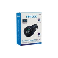 Cargador 3.0 Usb Con Pant Led Philco