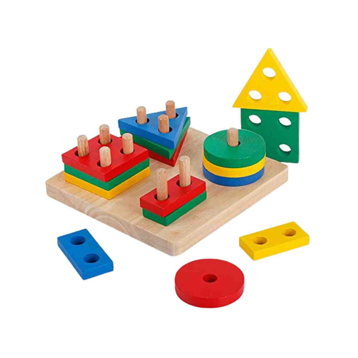 Linea Sport - Juego De Madera Didáctico De Encaje Para Niños