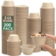 thumbnail image 1 of Vasos porcionadores compostables Ocbewua 60 mL, bolsa de 200, fibra de bagazo, 1 of 7
