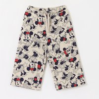 Pantalón De Buzo Niña Palazzo Full Print Minnie Beige Disney