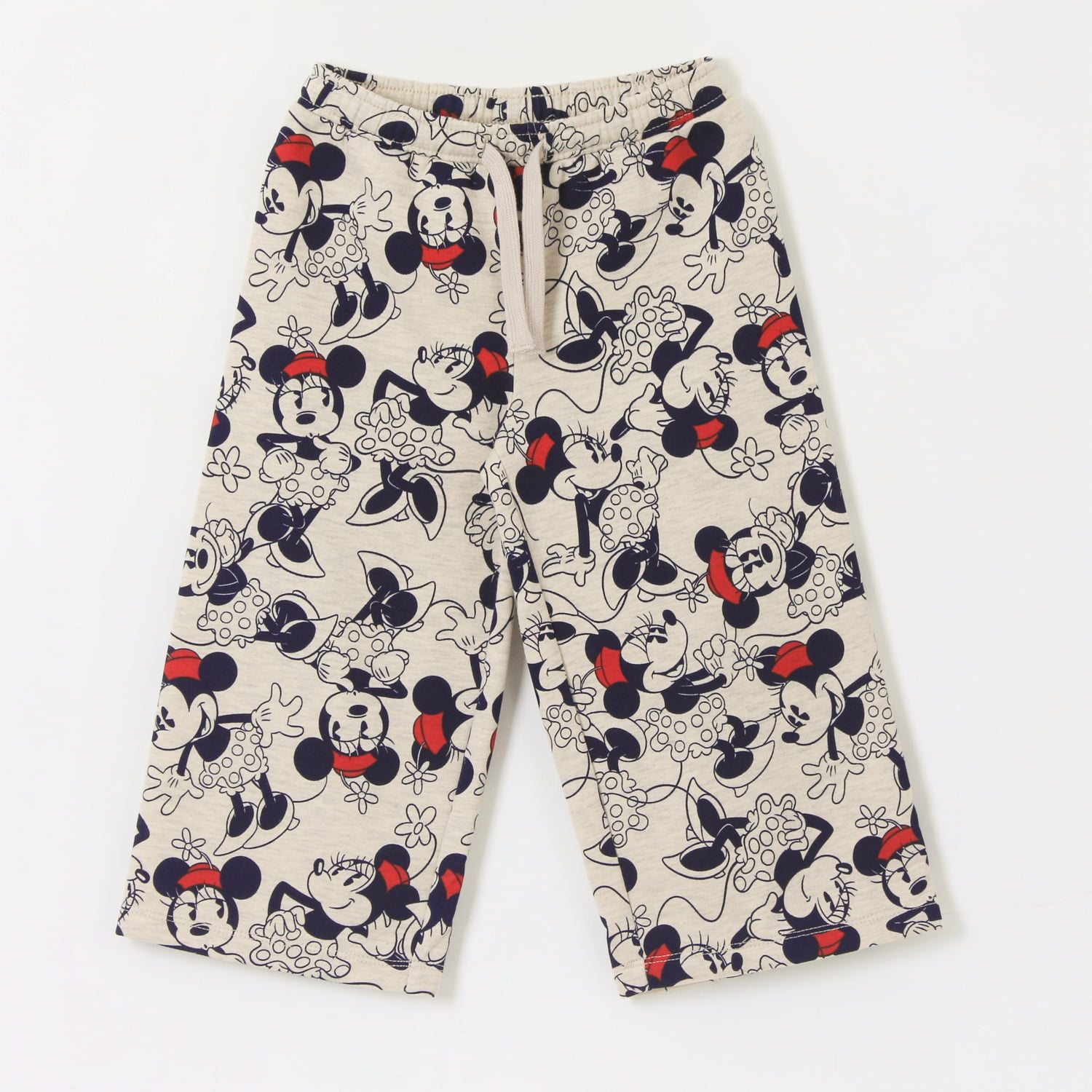 Pantalón De Buzo Niña Palazzo Full Print Minnie Beige Disney