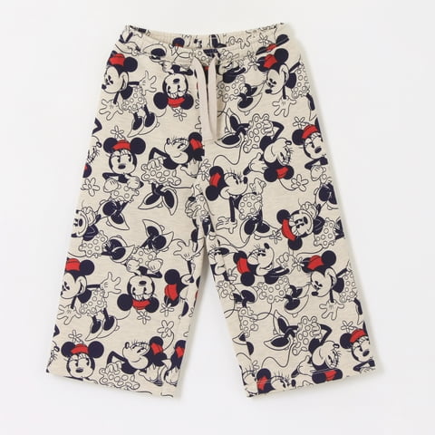 Pantalón De Buzo Niña Palazzo Full Print Minnie Beige Disney