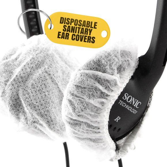 Fundas sanitarias desechables para auriculares, 50 pares