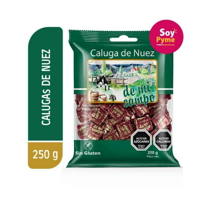 Caluga Leche Con Nuez 250 G De Mi Campo