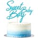 thumbnail image 4 of Adorno para pastel Auteby azul con brillo Sweet Baby Boy, 4 of 7