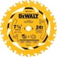 thumbnail image 1 of Disco Sierra Circular DEWALT 7 1/4 Pulg 24D HSS, 1 of 3