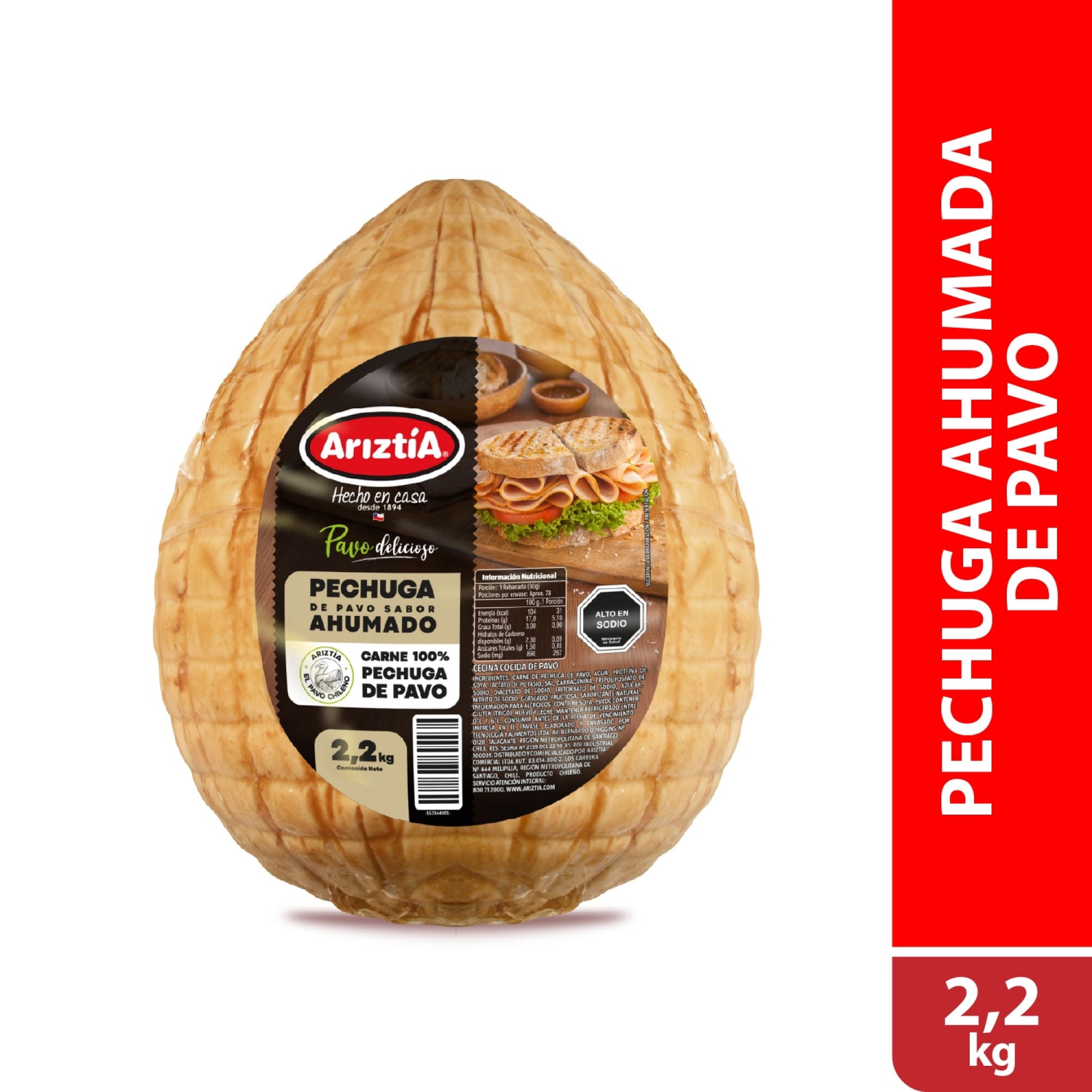 Jamón Pechuga de Pavo Ahumada