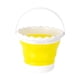thumbnail image 5 of Pincel Lavadora Cubo Portátil Plegable 2600ml Para Dibujar Al Aire Libre Amarillo, 5 of 5