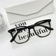 thumbnail image 4 of Gafas cuadradas de luz azul para hombres y mujeres, gafas para computadora con bloqueo UV, gafas con lentes transparentes, 4 of 5