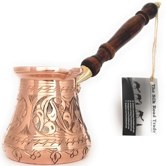 Cafetera The Silk Road Trade PC Series, grande, 415 ml, cobre
