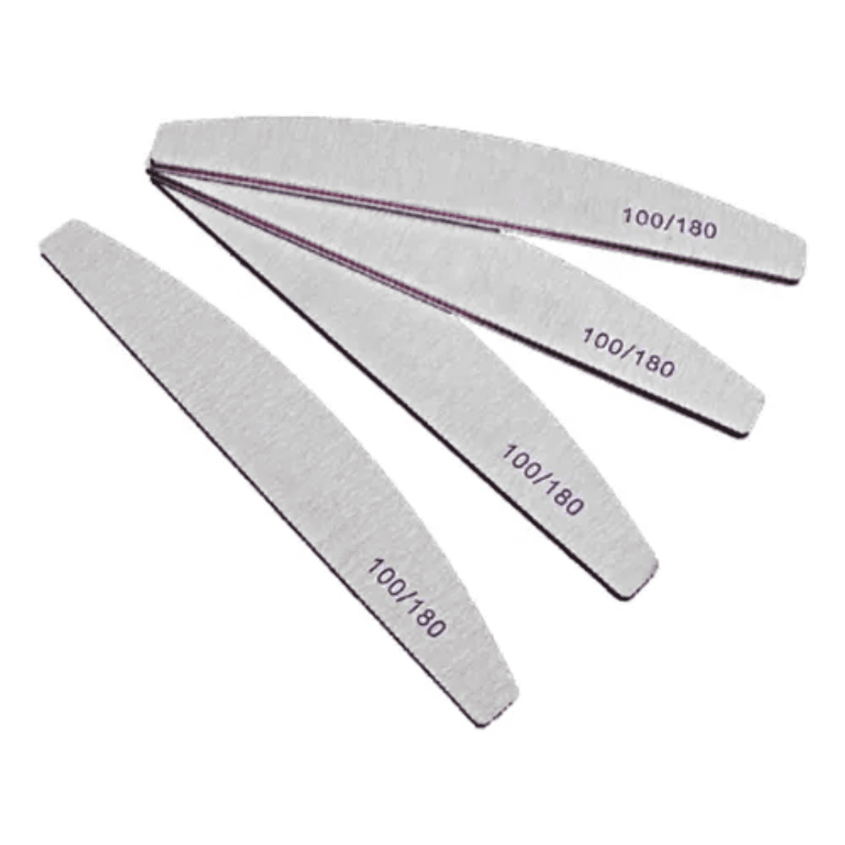 Genérico - Pack 3 Limas 100/180 Uñas Manicure Pedicure